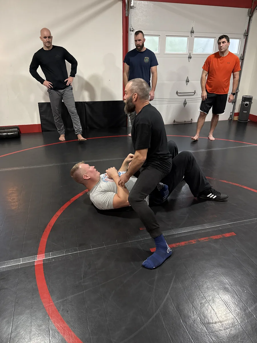 Officers practicing MARC techniques